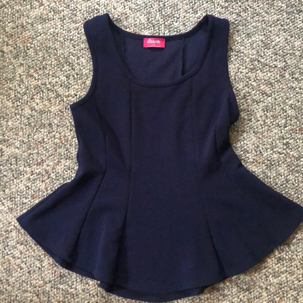 Navy blue blouse